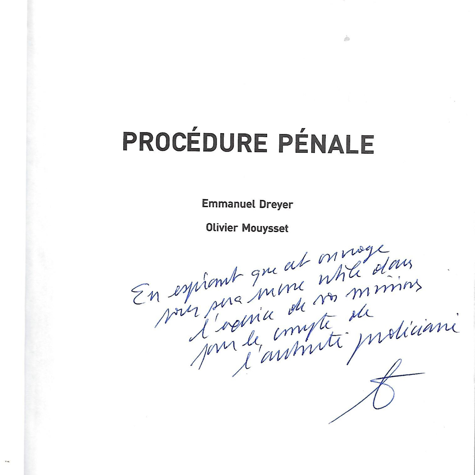 Dedicace M. Procureur MOUYSSET 2025